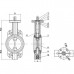 Дисковый межфланцевый затвор Highprop BV-02 Ду125 5"