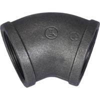 Колено чугунное 45° Highprop SNG14-62 Ду40 1-1/2" ВВ