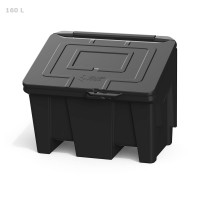 Ящик 160 л с крышкой чёрный FB1601