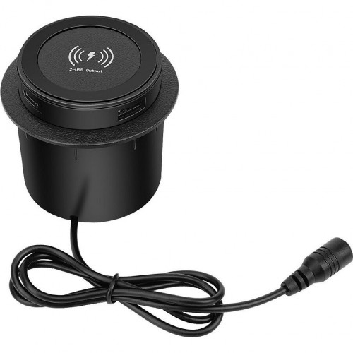 Встраиваемая выдвижная беспроводная зарядка Qi Mobile Power U9