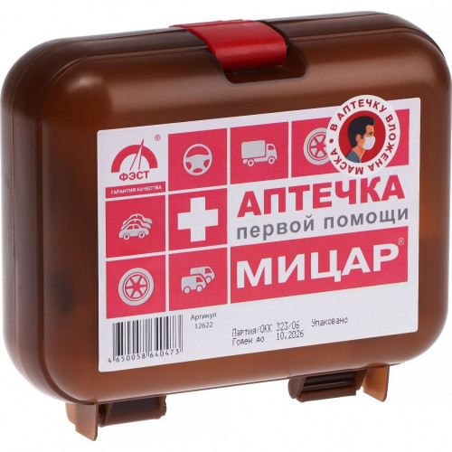Аптечка первой помощи дорожная №1 "Мицар" (футляр 5М) 12622