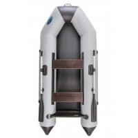 Лодка ПВХ STEFA – 2800 М Standart под мотор надувная серо-черный