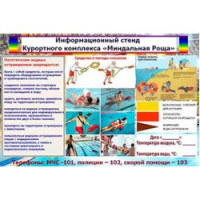 Информационный стенд для аквапарка.