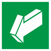 Знак 'Открывать на себя' (ГОСТ Р 12.4.026-2001) 200х200 мм