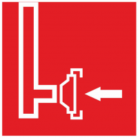 Знак безопасности 'Пожарный сухотрубный стояк' (ГОСТ Р 12.4.026-2001) 200х200 мм