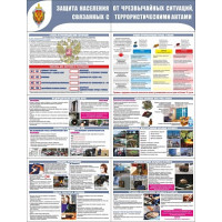 Стенд раскладной "Защита населения от терроризма"