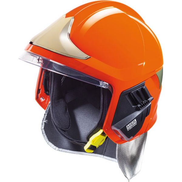 Шлем пожарного MSA F1XF Fire Helmet, Красный, Базовая версия