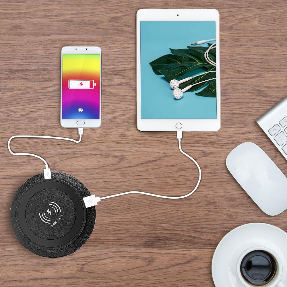 Встраиваемая выдвижная беспроводная зарядка Qi Mobile Power U9