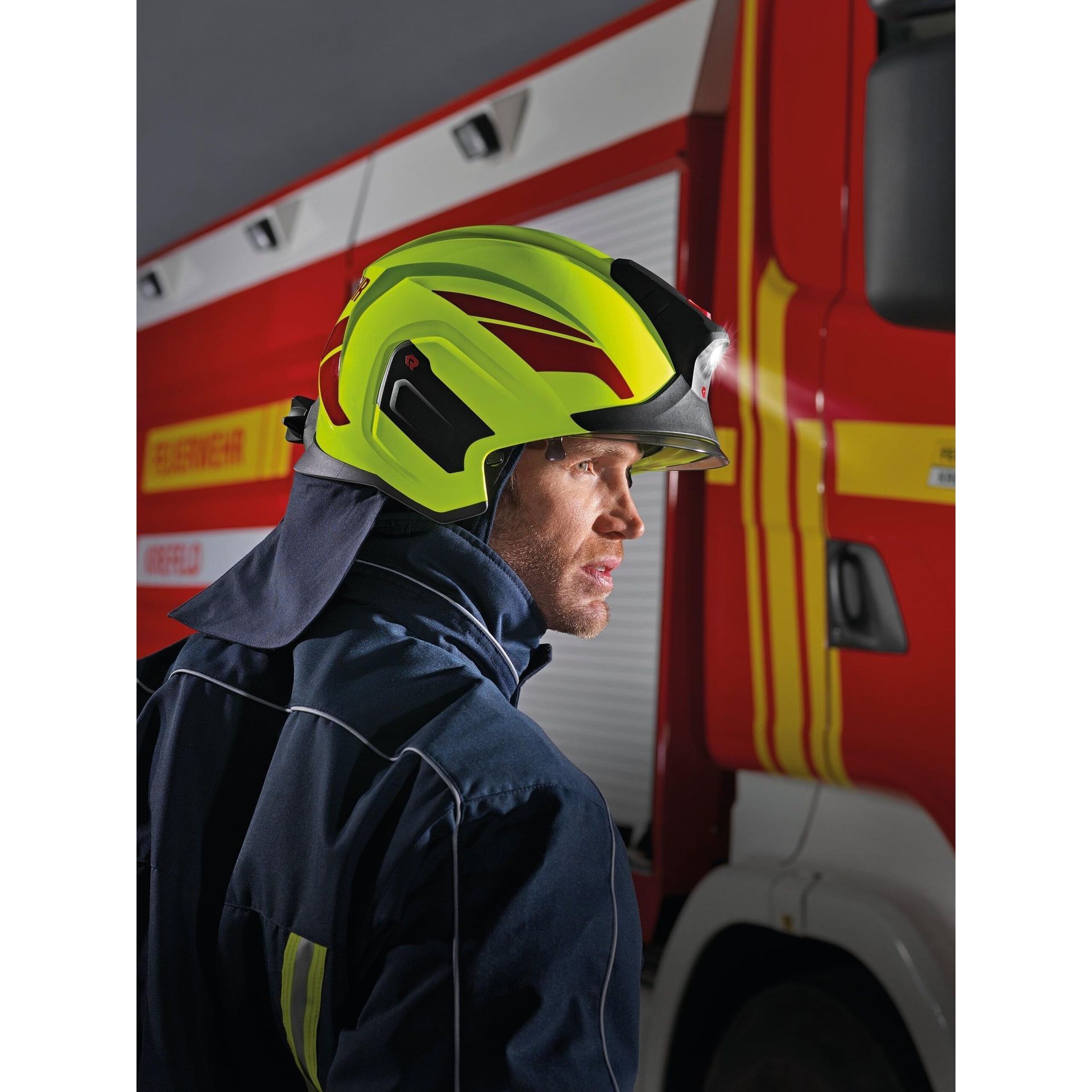 Пожарный шлем HEROS Titan High visibility luminous yellow