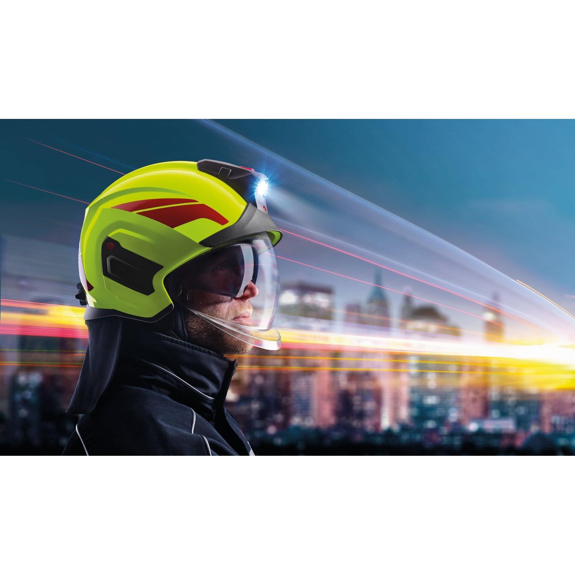 Пожарный шлем HEROS Titan High visibility luminous yellow