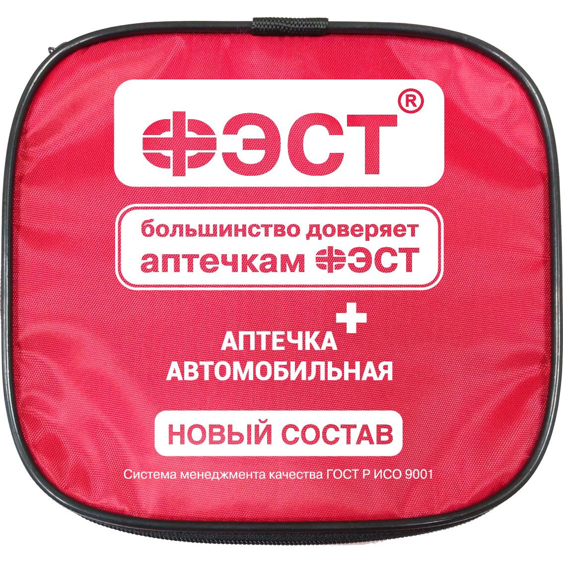 Аптечка для оказания первой помощи пострадавшим в дорожно-транспортных происшествиях (автомобильная) (приказ №260н от 24.05.2024) "ФЭСТ" мягкий футляр 3737