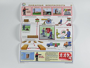 Комплект плакатов 'Пожарная безопасность' (А2, 3 листа)