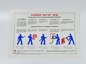 Плакат 'Боевой расчет ДПД' (А3, самоклеющийся)